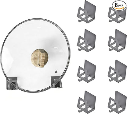 Pot Lid Holders Organizer Wall-Mounted Hook Rack Holder Organizers Inside