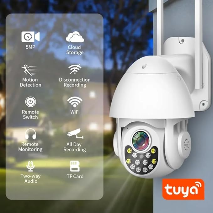 PGST Home Alarm System with T21W HD 5MP Security Camera, Wireless Home Security