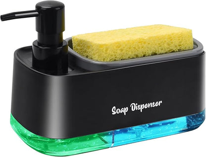 Kitchen Dish Soap Dispenser Set，Dish and Hand Soap Dispenser