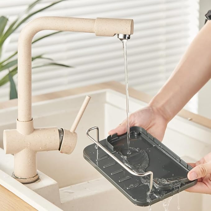 Dish Soap Dispenser 3-in-1 Sponge Holder