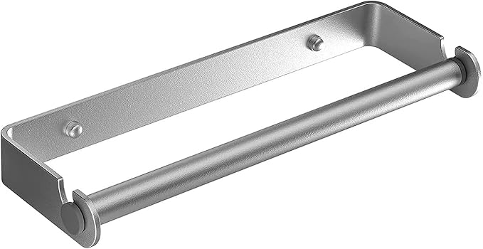 Aheucndg Paper Towel Holder Wall Mount, Self Adhesive or Drill Mounting Paper