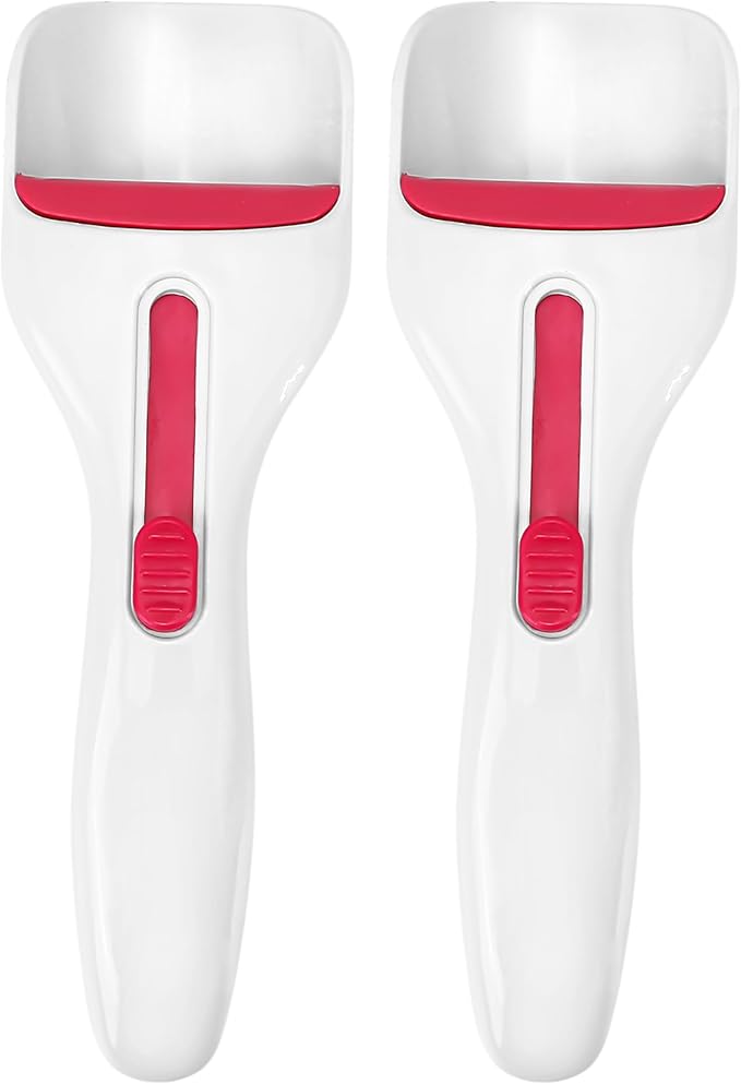 2Pcs Cupcake Scoop Batter Dispenser – One-Touch Sliding Button Dispenses Baking