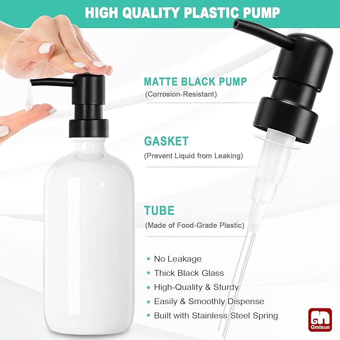 GMISUN Kitchen Soap Dispenser Set, 16 Oz Hand and Dish Soap Dispenser