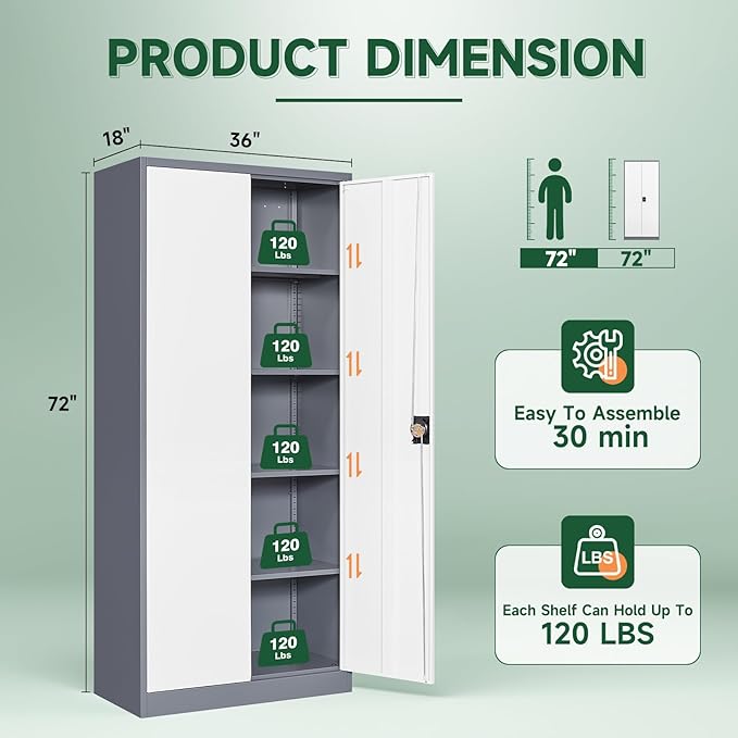 Letaya Metal Garage Storage Cabinets