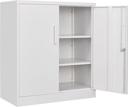 SISESOL White Metal Storage Cabinet