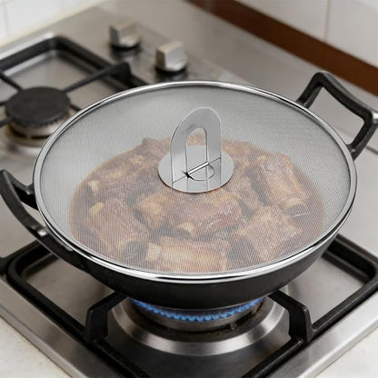 4 Pack Stainless Steel Grease Splatter Screen Set