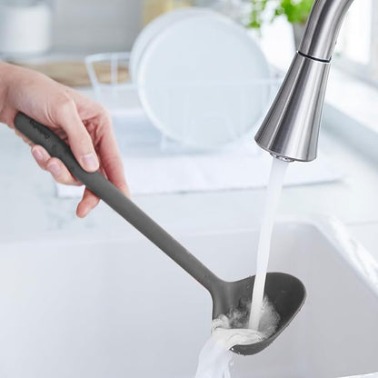 GreenPan Silicone Ladle, Soup Mixing Stirring Serving, Cooking Kitchen Utensil