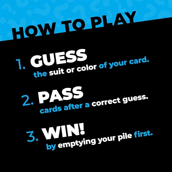 Wild Guess! – The Fast-Paced, Unpredictable, Insanely Competitive Card Game for 2 to 4 Players – Great Travel Game for Friends and Family