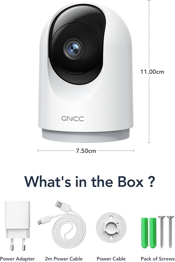 GNCC 2K Security Cameras 4pcs, Home Security Camera Indoor