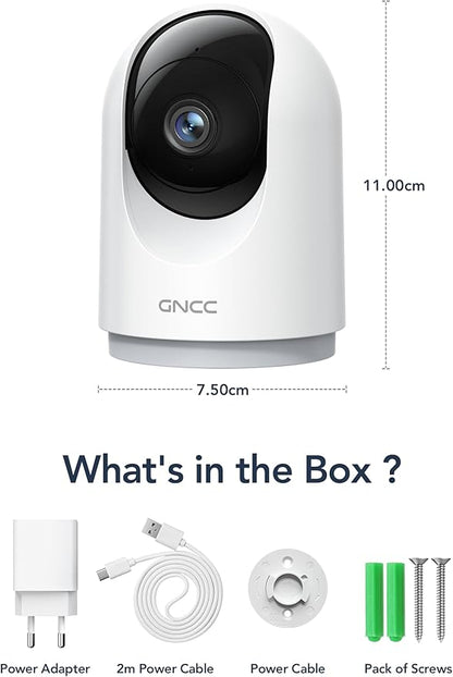 GNCC 2K Security Cameras 4pcs, Home Security Camera Indoor