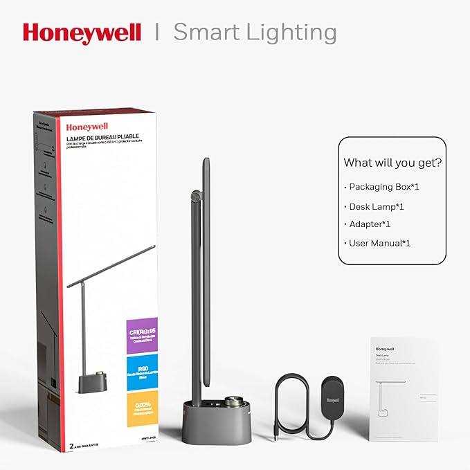 Honeywell HWT-H01 LED Desk Lamp Stepless Dimmable Table Lamp