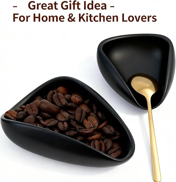 Ceramic Coffee Bean Dosing Cup + Sprayer Gift Set, Spoon Rest, Mini Coffee