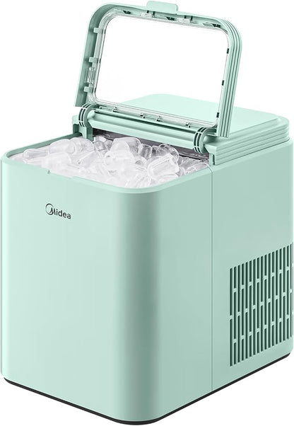 Midea MERI26B1AGN Countertop Bullet-Ice Maker, 8 Ice Bullets Ready in 6 Minutes