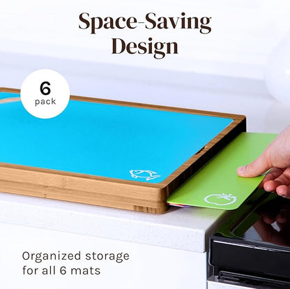 Cooler Kitchen Bamboo Wood Cutting Board Set