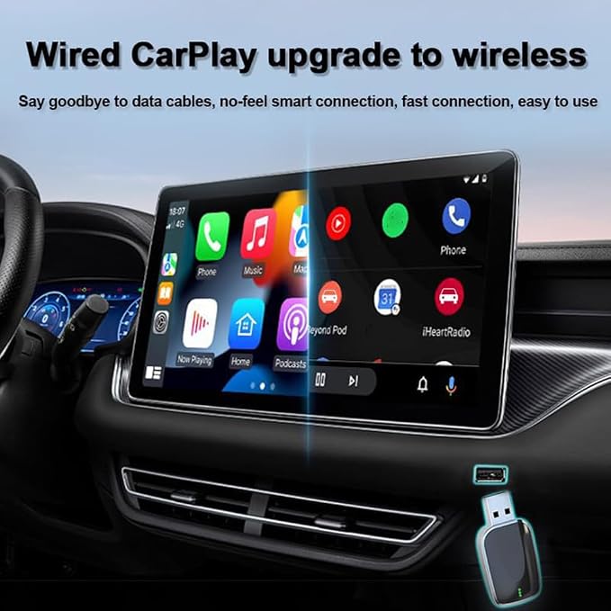 Compatibility with Wireless Android Auto Adapter for Subaru Solterra 2023-2025,Converts Wired to Stable Connection Mini Size Accessories(Android 11+ Only),A