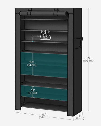 SONGMICS 10-Tier Shoe Rack, Shoe Storage Cabinet