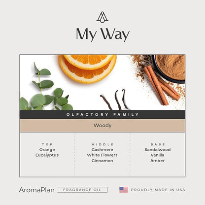AromaPlan Hotel Scents My Way 16 Fl Oz, Home Luxury Aroma & Hotel Diffuser Oil-