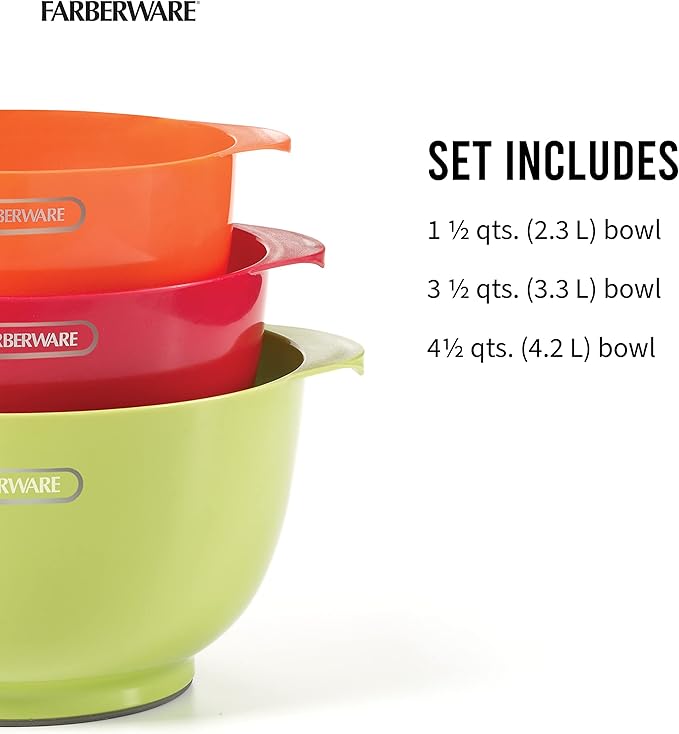 Farberware - 5216128 Farberware Professional Plastic Mixing Bowls