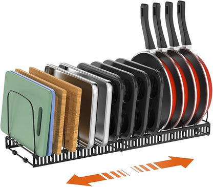 Housolution Cutting Board Organizer Rack, Expandable Baking Tray and Cookie