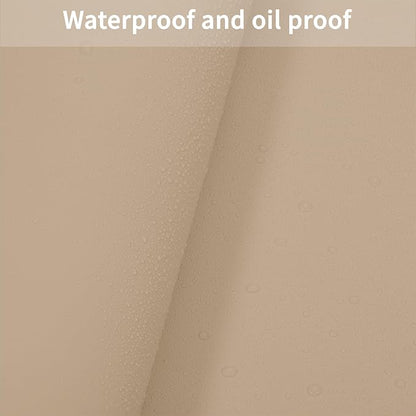 Leather Table Cover,1.8mm Thick,42x42 Inch Table Protector,Table Protector for Dining Room Table,Dining Table Cover,Table Cover Protector,Coffee Table Covers(Light Brown+Gray,42x42)