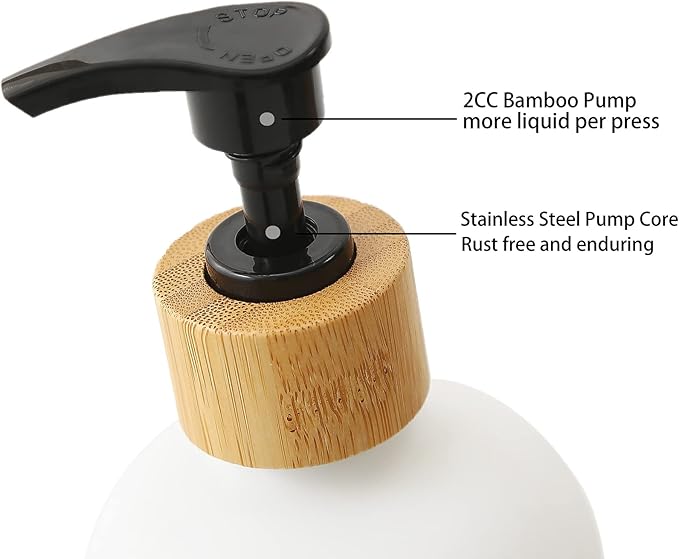 Shampoo and Conditioner Dispenser Set