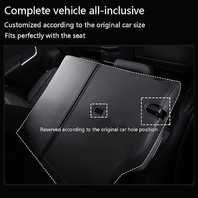 CocheFamilia Custom Fit Corolla Car Seat Covers for Select Toyota Corolla 2023 2024 2025 Hybird SE & 2023 2024 Hybird Nightshade - Full Set,Leather(Black)