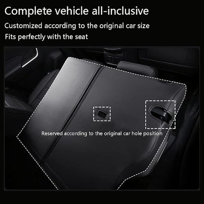 CocheFamilia Custom Fit Corolla Car Seat Covers for Select Toyota Corolla 2023 2024 2025 Hybird SE & 2023 2024 Hybird Nightshade - Full Set,Leather(Black)
