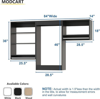Modular Closet System, Wood Tower Closet Storage