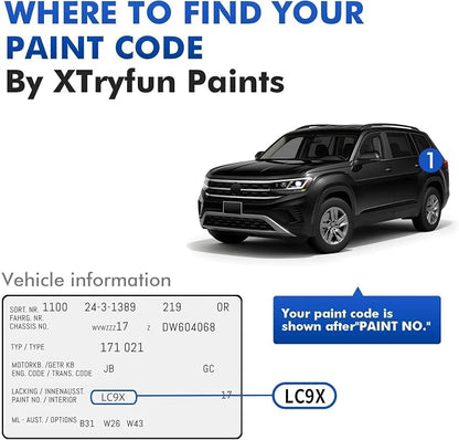 LD5L Silk Blue Touch Up Paint for Volkswagen, DIY Car Paint Scratch Repair Kit, Automotive Paints, Quick & Easy Fix Scratch Repair for Tiguan/GTI/Golf/Passat/Touareg/Eos/CC/Touran