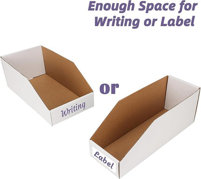 EXYGLO Cardboard Storage Bins Assorted Sizes, 35 Mixed Pack Cardboard Boxes