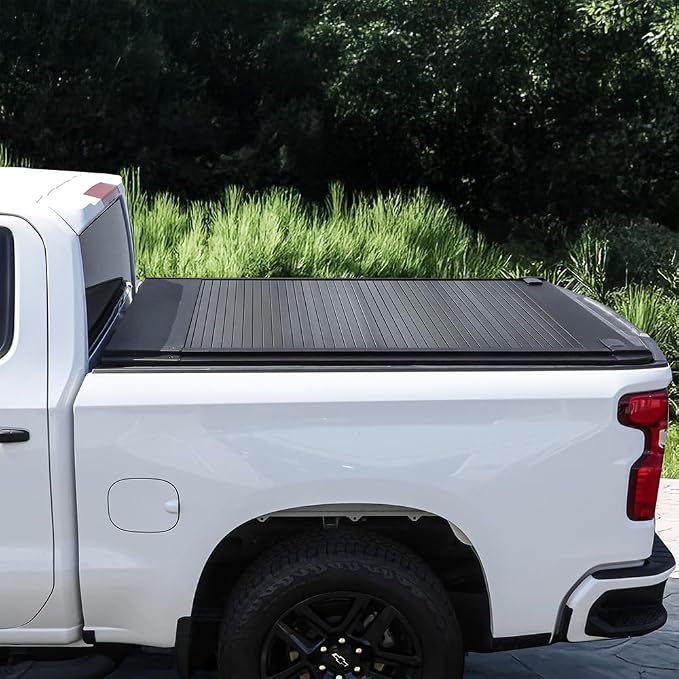 Syneticusa MB Retractable Tonneau Cover | 2004–2026 Ford F-150 6'7" (78.9”) Long Bed | 6063-T5 Aluminum | Double Lock | 3-Year Warranty | Waterproof Low Profile Hard Truck Bed Cover