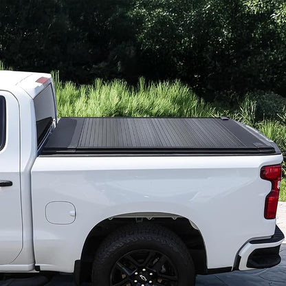 Syneticusa MB Retractable Tonneau Cover | 2004–2026 Ford F-150 6'7" (78.9”) Long Bed | 6063-T5 Aluminum | Double Lock | 3-Year Warranty | Waterproof Low Profile Hard Truck Bed Cover