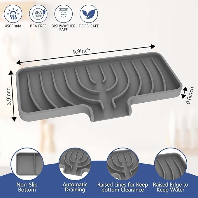 JACZZO Silicone Sponge Holder for Kitchen Sink