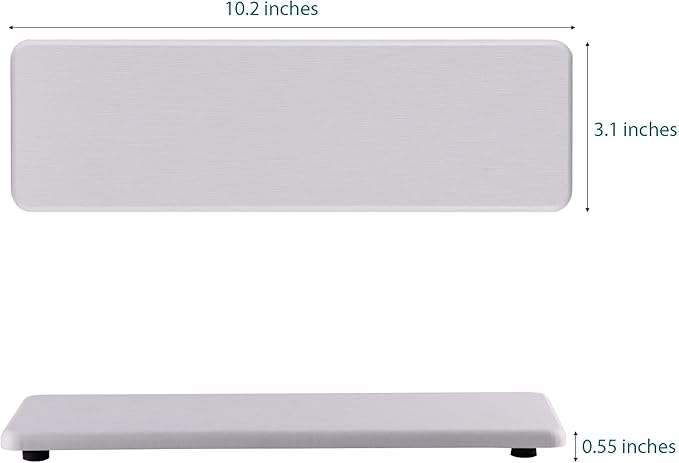 NiuYichee 2 Pcs Water Absorbing Stone Trays, Kitchen/Bathroom Sink Soap Dish