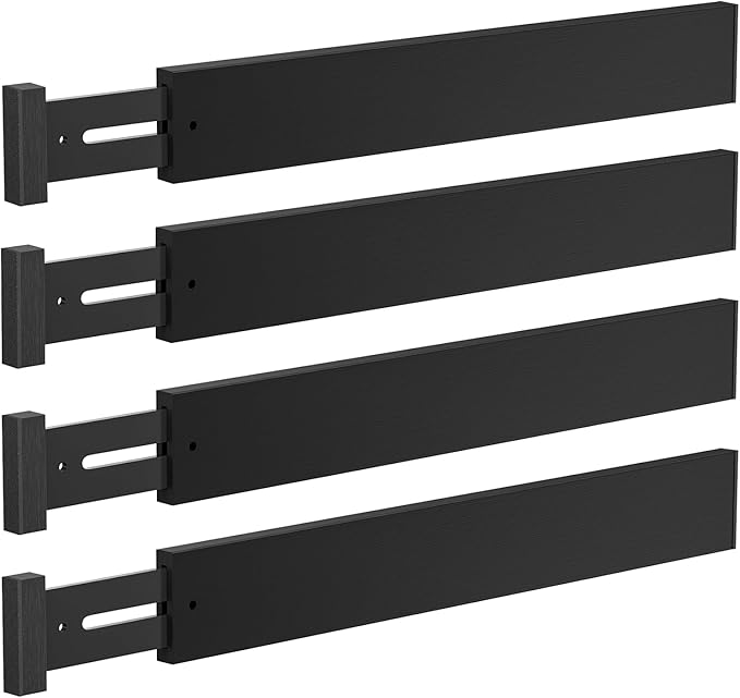 DUCOO 4 PCS Drawer Divider, Expandable Separators