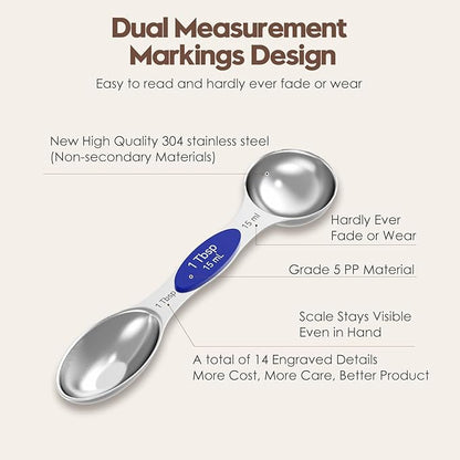 Magnetic Measuring Spoons Set of 8