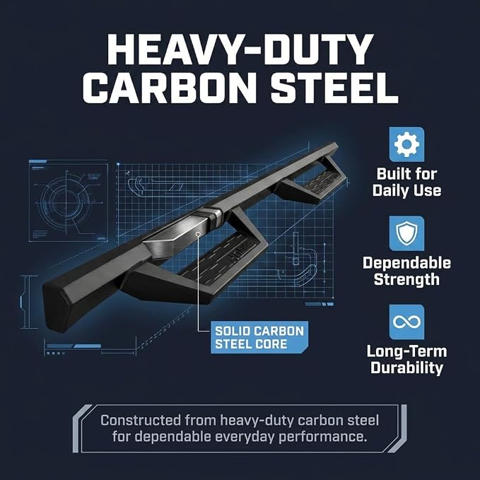 APS Edge Drop Step Running Boards for Silverado/Sierra Double Cab (3rd Gen)