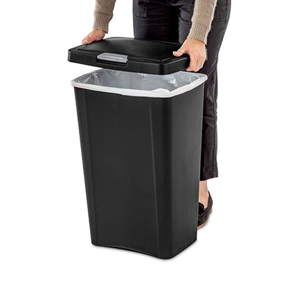 Sterilite 13 Gallon TouchTop Narrow Plastic Wastebasket