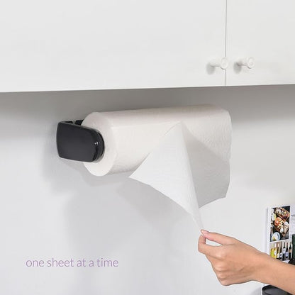 simpletome Paper Towel Holder ONE Hand Tear Adaptive Tension Arm Adjustable