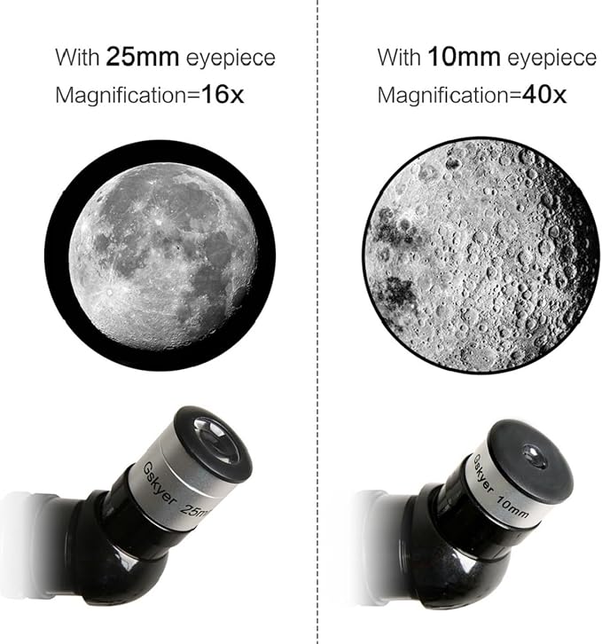 Gskyer Telescope, 70mm Aperture 400mm AZ Mount Astronomical Refracting Telescope