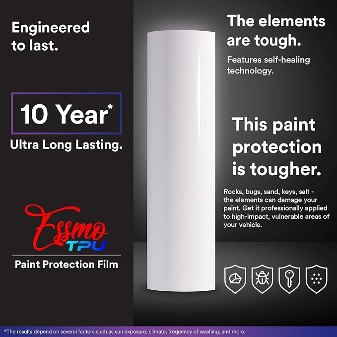 PPF Paint Protection Film Gloss Black Silver Metallic Self Healing Auto Bra Vinyl Wrap Invisible Scratches Shield Sheet DIY with Tool Set 5FTx50FT