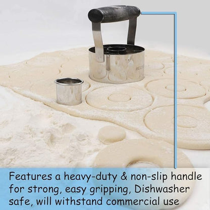 HULISEN Donut Cutter, 3.5 inch Stainless Steel Doughnut Cutter