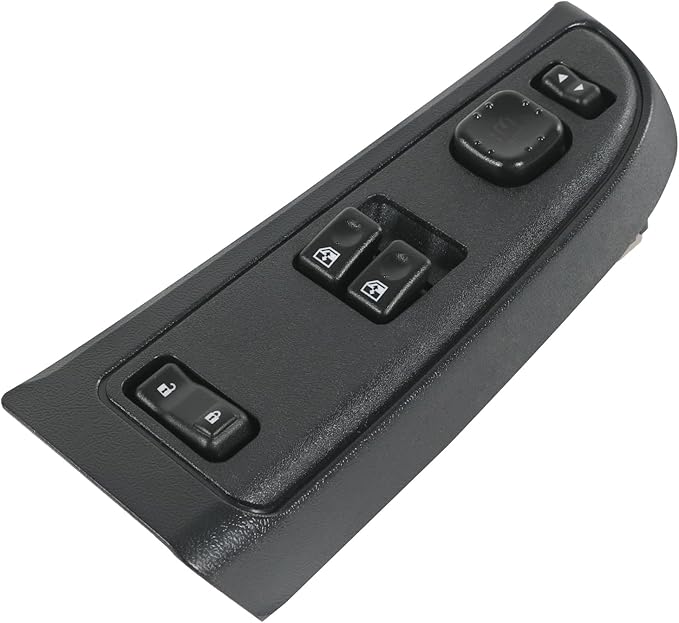 DICMIC Front Driver Side Master Power Window Switch and Door Lock & Black Bezel
