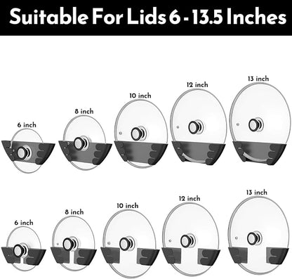 Universal Adjustable Pot Lid Holder Organizer