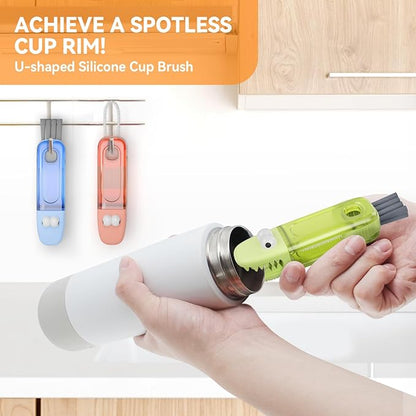 3 in 1 Cup Lid Gap Cleaning Brush Set, Silicone Cup Lid Gap Cleaner, Home
