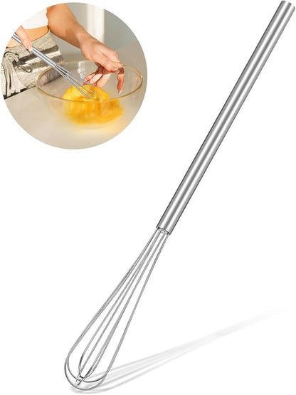 Hecila 1PC Mini Whisk Stainless Steel Mixer Compact Small Whisks