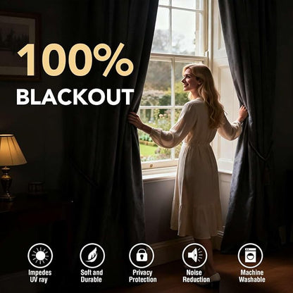 H.VERSAILTEX 100% Blackout Curtains