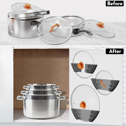 Universal Adjustable Pot Lid Holder Organizer