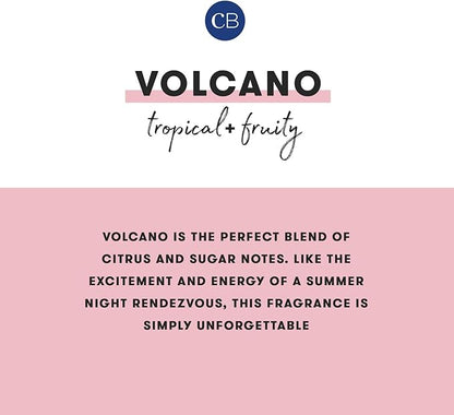 Capri Blue Volcano Scented Candles - Luxury Candles for Home Scented with Tropical Fruit & Sugared Citrus - Long Lasting Soy Wax Blend - Signature Glass Jar (Iced Matcha Green, 19 oz)