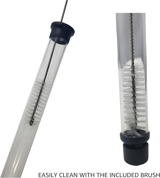 Fermtech Regular Deluxe Siphoning Kit, Regular Auto - Siphon, 24" Pro Wine Bottle Filler, Clamp and Tubing and 30" Brush.
